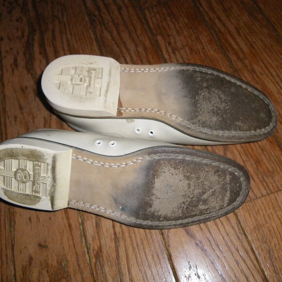 Vintage Lady Rebel Brunswick Women's Bowling Shoes Off White Women's Size 7.5 - Picture 4 of 4